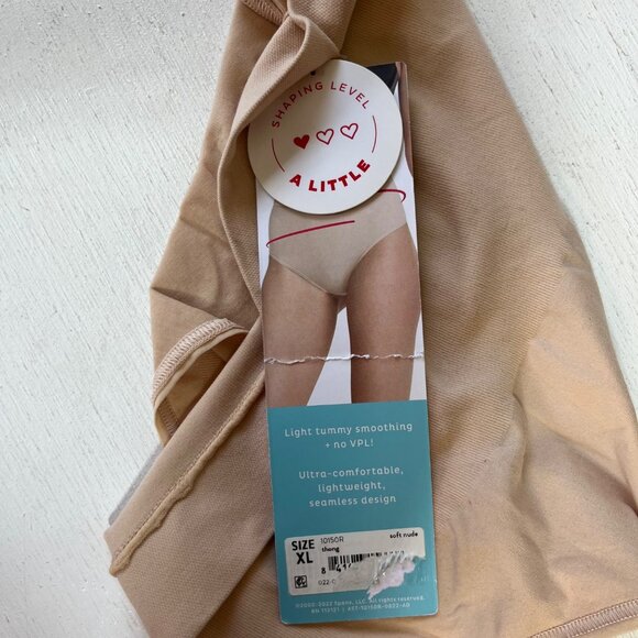 Assets By Spanx Shaping Thong Womens XL Tan High Waist - Picture 9 of 9